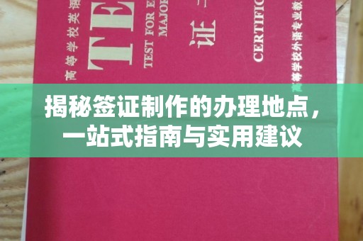 明港揭秘签证制作的办理地点，一站式指南与实用建议