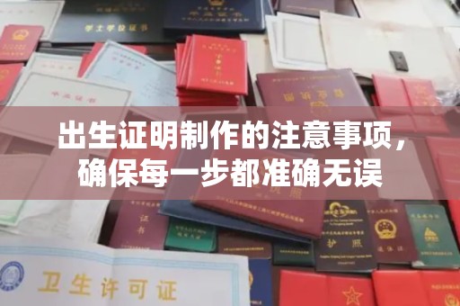 明港出生证明制作的注意事项，确保每一步都准确无误